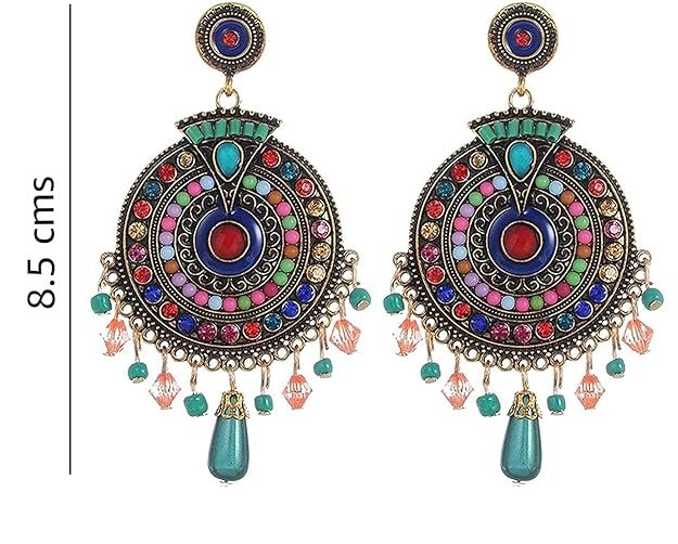 Bohemian Multi-Color Earrings - Image 2