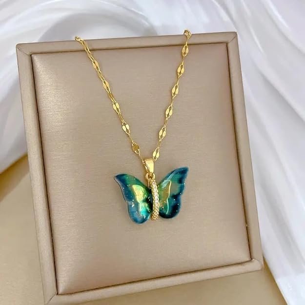 Butterfly Pendant Necklace - Image 2