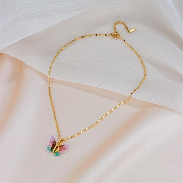 Butterfly Pendant Necklace - Image 3