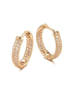 Copper Zircon Bali Earrings