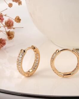 Copper Zircon Bali Earrings