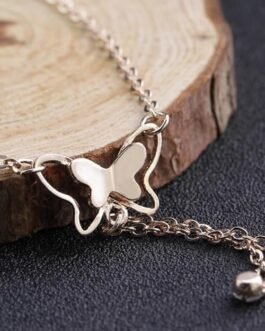 Gold Plated Butterfly Anklet