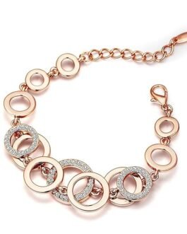 Rose Gold Plated Crystal Bracelet