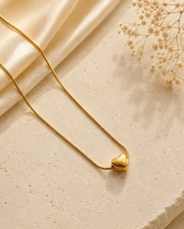 Golden Heart Pendant Chain