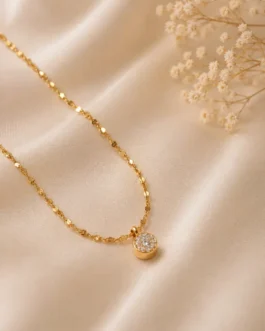 Luminary Pavé Disc Necklace