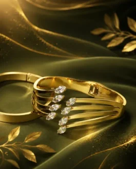 Marquise Multi-Tier Crystal Fan Bangle