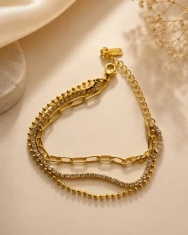 Radiance Multi-Strand Layered Chain Bracelet
