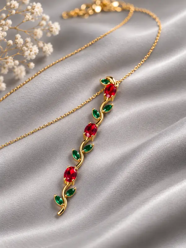 Ruby & Emerald Pendant
