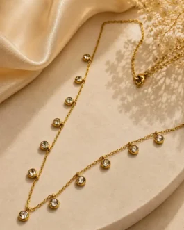 Starlight Bezel Charm Choker