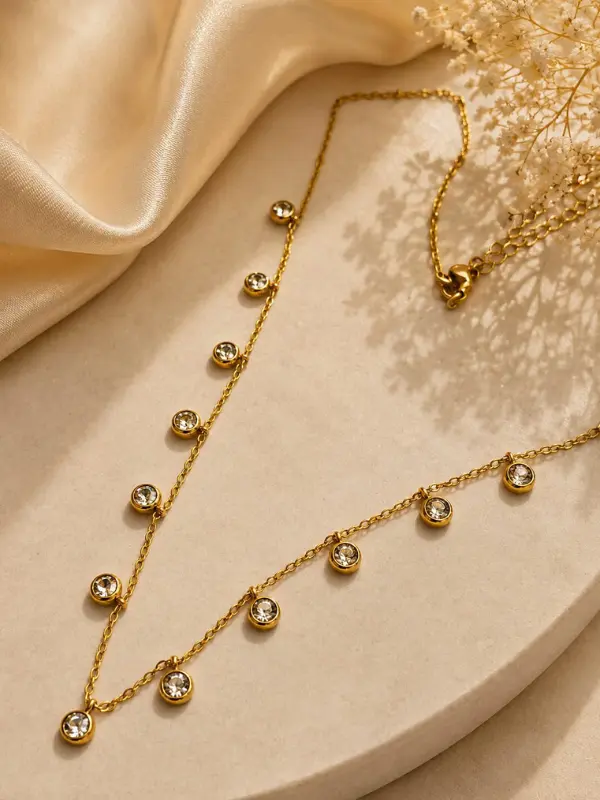 Starlight Bezel Charm Choker