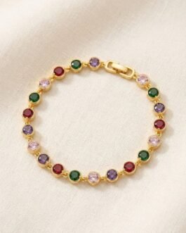 Prism Multi-Gem Bezel Tennis Bracelet